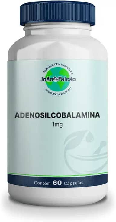 Suplemento Adenosilcobalamina (Vitamina B12) 1Mg - 60 Cápsulas de Tapioca Sublingual