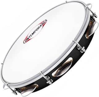 Pandeiro Contemporânea 83lt 10 Fórmica Preta Pele Nylon