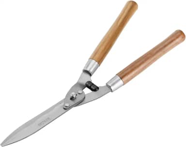 Palisad Tesoura para Grama 520 mm com Cabo de Madeira, Tesoura de Jardinagem Resistente para Gramados e Bordas