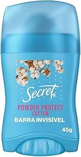 Desodorante Antitranspirante em Barra Secret Proteção de Algodão 45g