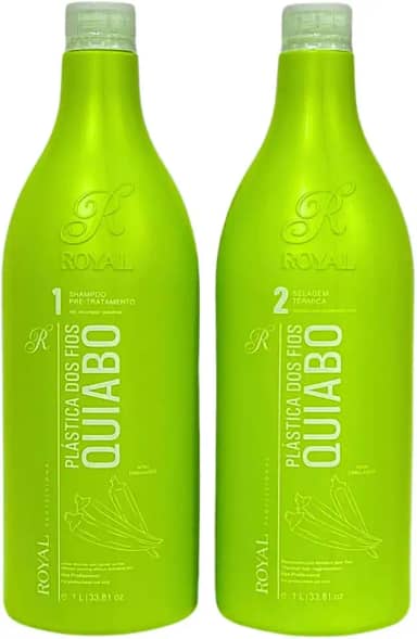 Selagem Térmica Plástica dos Fios Quiabo, Alisamento 100% 2x1 Litro