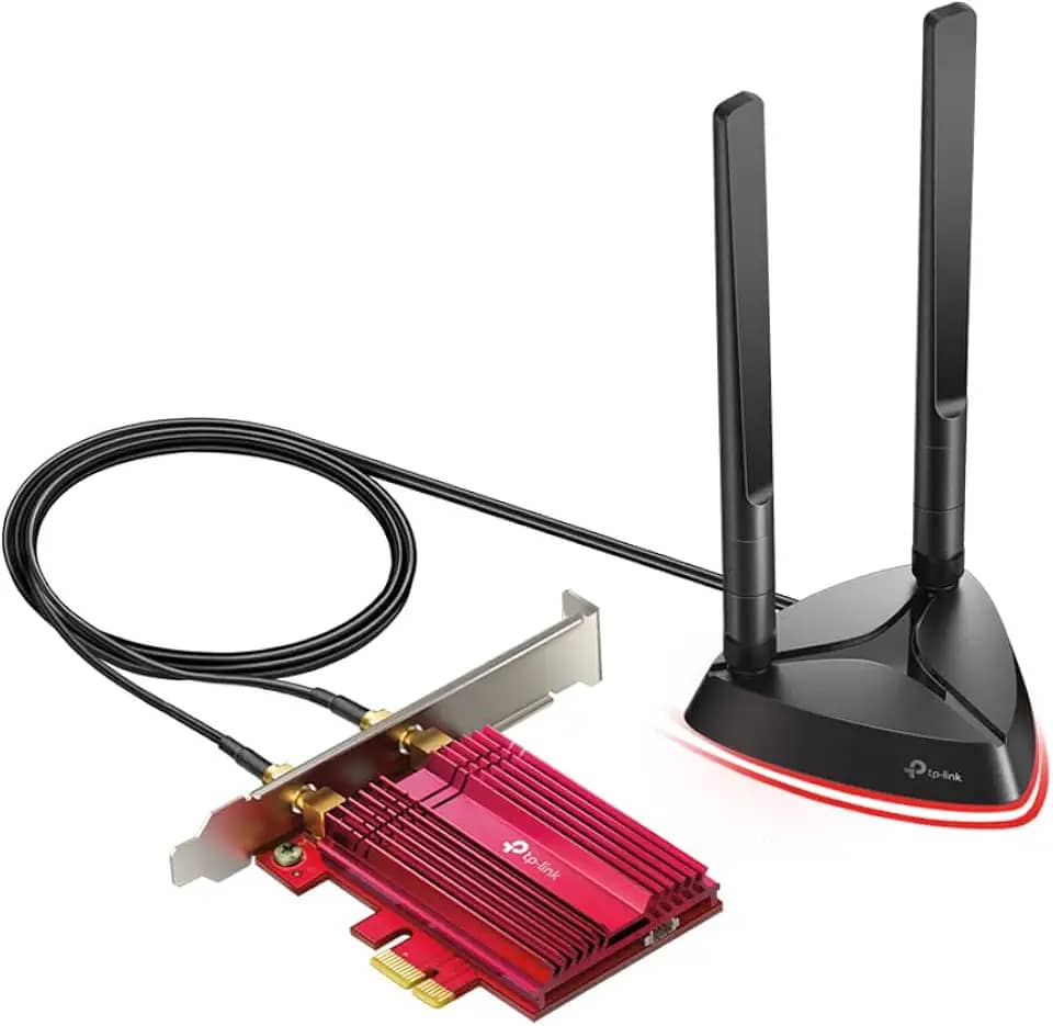 TP-Link Cartão WiFi 6 AX3000 PCIe WiFi (Archer TX3000E), até 2400 Mbps, Bluetooth 5.2, 802.11AX adaptador sem fio de banda dupla com MU-MIMO, OFDMA, latência ultrabaixa, suporta apenas Windows 11, 10