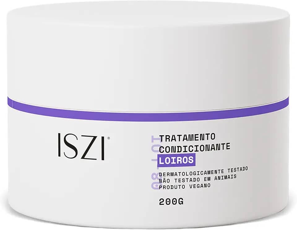 Máscara Tratamento Reparador Cabelos Loiros Hidratação Alta Absorção 200g Iszi
