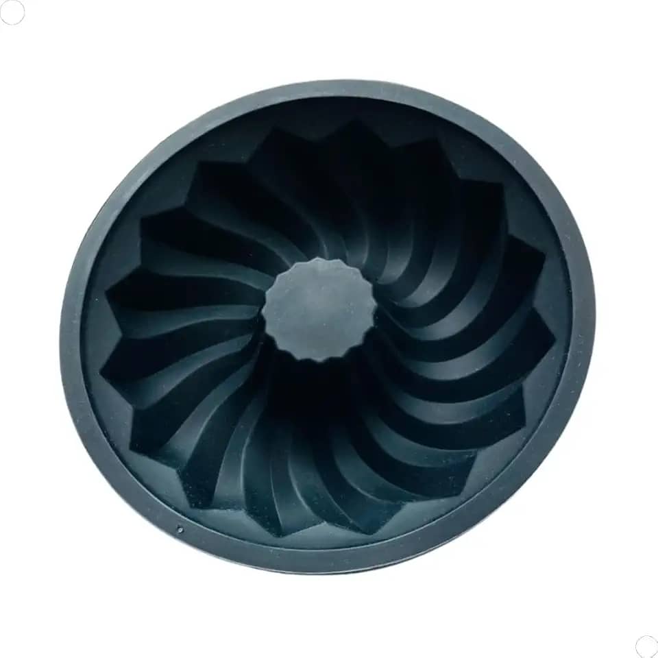 Forma de Silicone Redonda Preta 26 cm Para Pudim Flan Bolo e Cremes Antiaderente com 5,5 cm de Altura (1)