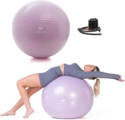Bola de Ginástica Suíça Yoga Pilates 65cm Tecnologia Anti Estouro Fisioterapia Fortalecimento muscular EssenceFit
