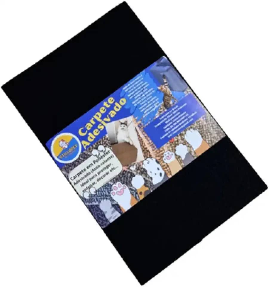 01 Arranhador de Gato com Carpete Autoadesivo (PRETO)