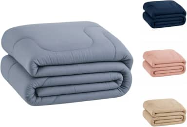 Edredom Percal 400 Fios Grosso Extra Macio Dupla Face Cobertor (Cinza, Casal)