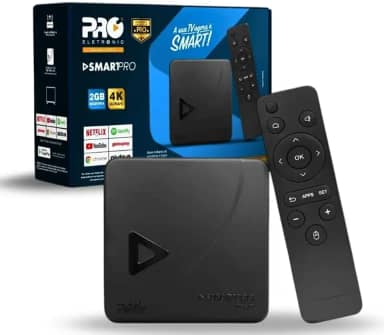 Smart Box Android Proeletronic PROSB-3000, 4K Ultra HD, Android 10, 2GB RAM, 16GB Armazenamento, Wi-Fi, HDMI