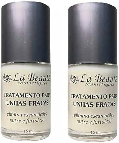 Kit 2 unidades Base Fortalecedora Para Unhas Fracas, La Beaute