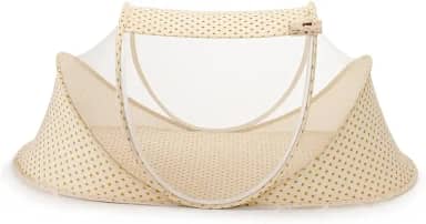 Berço Portátil com Mosquiteiro para Bebê, Cama Ninho Dobrável Acolchoada, Ideal para Viagem, Proteção Contra Mosquitos para Recém-Nascido, Compacto e Confortável