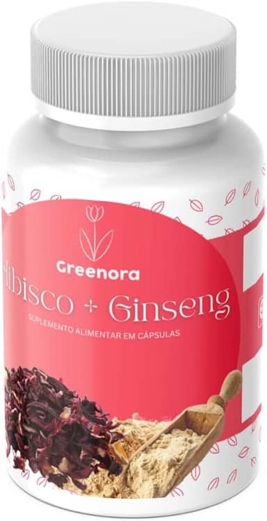 Hibisco com Ginseng 120 Cápsulas Greenora (1 Unidade)