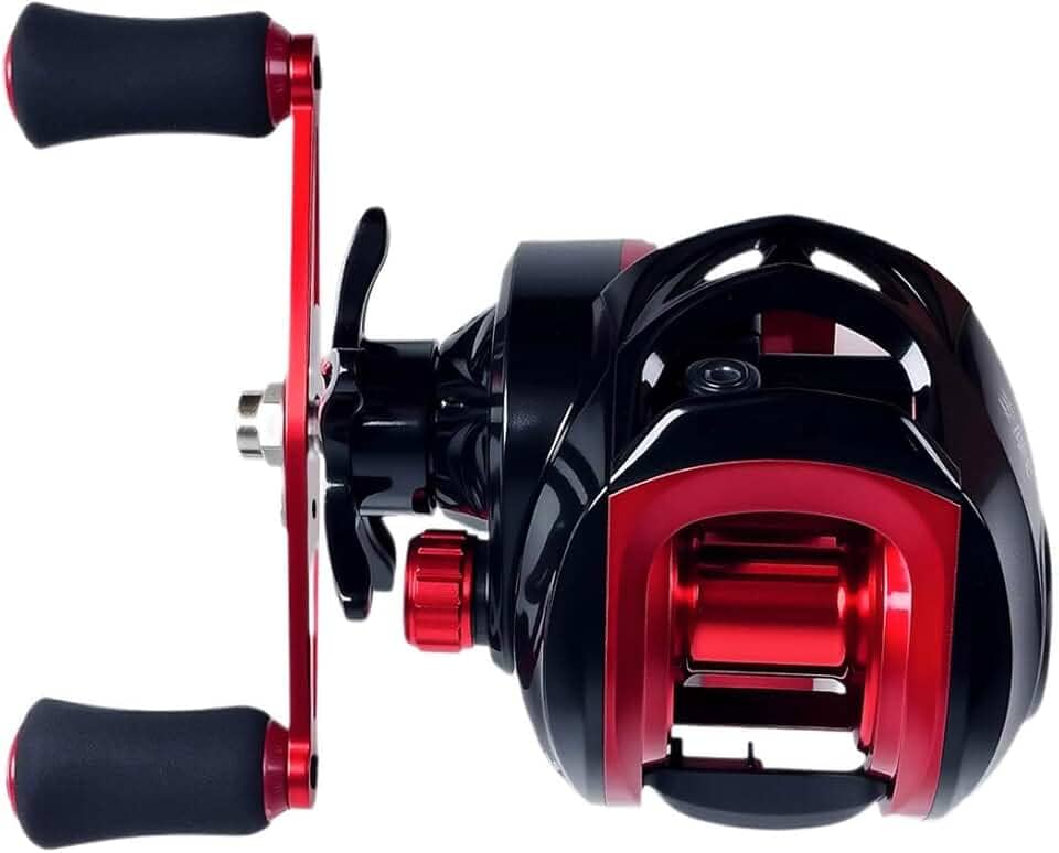 Carretilha Baitcaster Anti-Backlash 19+1 Rolamentos, Alta Velocidade 8.1:1, Força de Tração 15kg, Carretilha para Pesca Esportiva Profissional