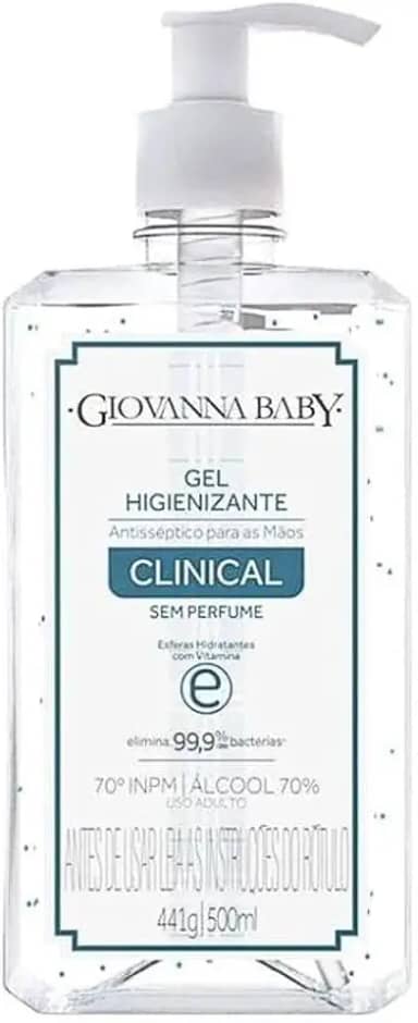 PRO NOVA DISTRIBUIDORA E COMERCIO DE COSMETICOS LTDA Alcool Gel Higienizante Clinical Giovanna Baby 500Ml