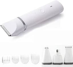 Máquina Tosar Cachorros Cães Recarregável 4 em 1 Kit, Máquina De Tosa Pets Gato Cachorro Tosador,Silencioso, para cães, gatos, cuidados com garras