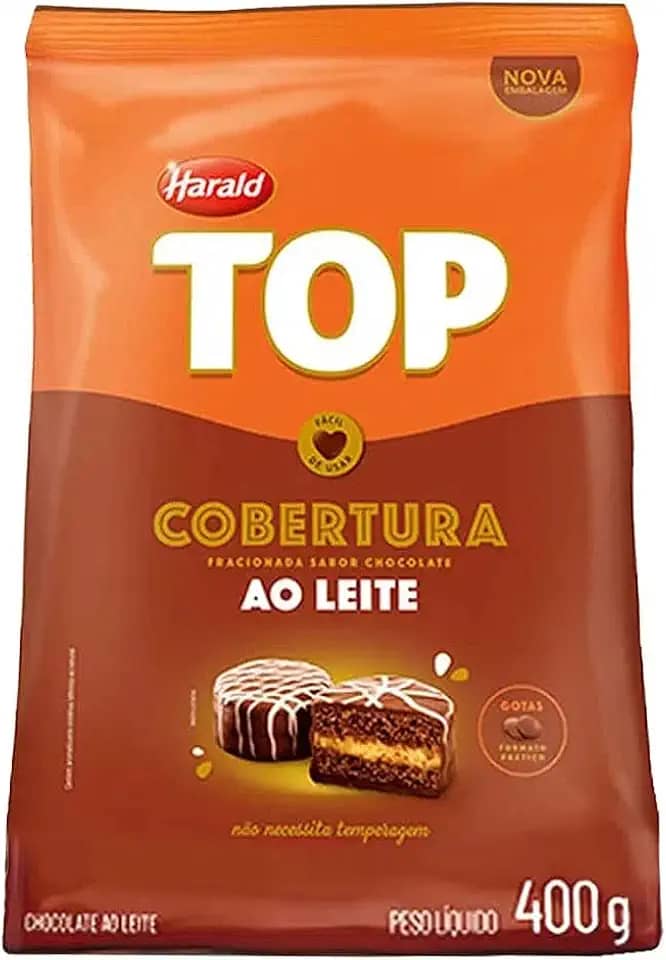 Cobertura Fracionada Top Ao Leite Gotas 400g Harald