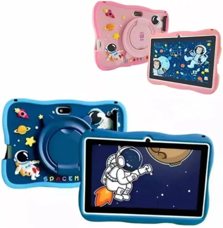 Tablet A15 Infantil Android 64GB 4GB RAM + Caneta Touch Kids Tema Astronauta Educativo