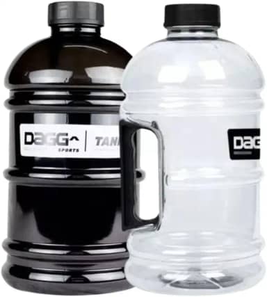 Garrafa Galão de Água 2L Squeeze Academia Musculação Treino Alça Antivazamento 2 Unidades