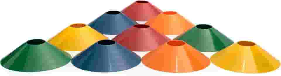 Kit 10 Chapéus Para Circuito Mini Half Cone Chinês Colorido