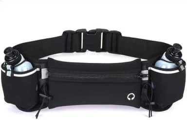 Cinto Hidratação Corrida Pochete Com 2 Garrafas Porta Celular Running Cinto De Hidratação Corrida Com 2 Garrafas 175ml cada