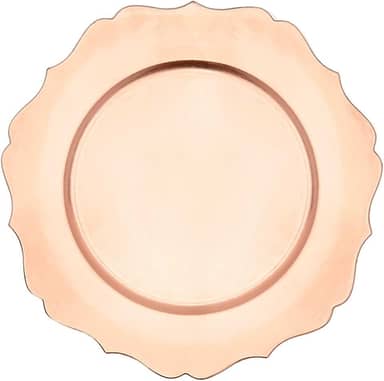 Mimo Style Sousplat Versalhes, Cor Dourado, Material Polipropileno Com Boa Estabilidade Térmica e de Excelente Qualidade, Moderno e Versátil, Ideal Para Mesa Posta, Mede 33 cm