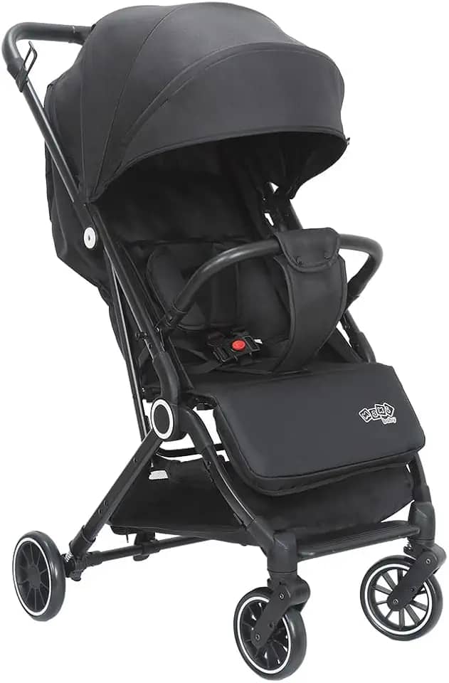 Carrinho de Bebê Passeio Vira Berço NIVI Maxi Baby (Preto)