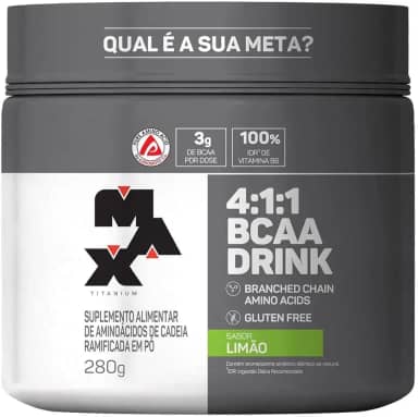 Max Titanium Bcaa 4: 1: 1-280G Drink Limão -