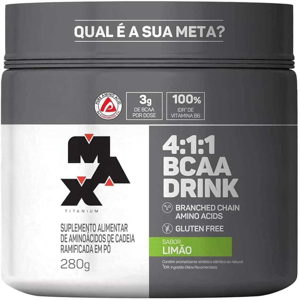 Max Titanium Bcaa 4: 1: 1-280G Drink Limão -