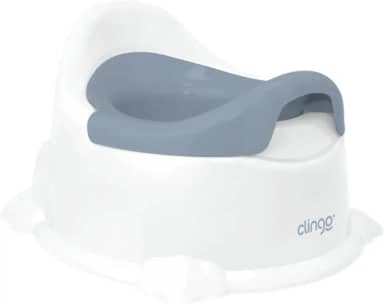 Clingo Troninho Infantil com Assento Removível, Branco e Azul