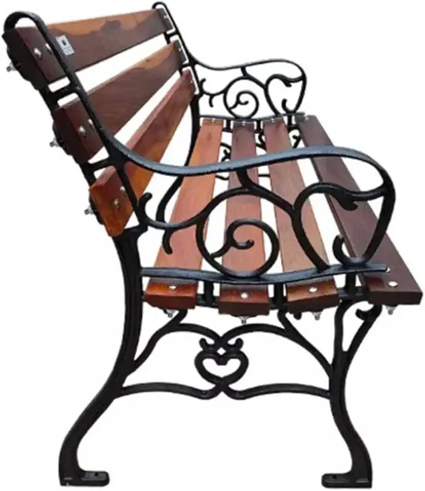 Banco de Jardim Francês 100CM para 2 Pessoas - Moveis Imperador - Madeira