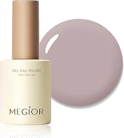 MEGIOR Esmalte de gel bege Stone 15 ml de absorção de luz UV de longa duração, fácil de aplicar, kit de esmalte em gel para mulheres, meninas, manicure, faça você mesmo, salão de beleza, presente para