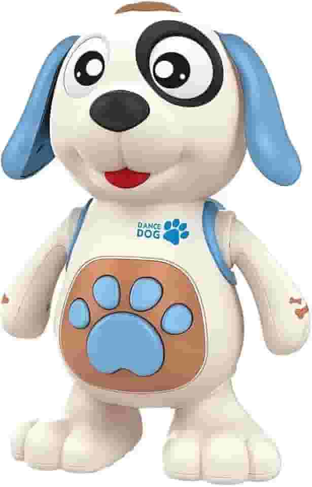 Cachorro Dançarino Brinquedo Interativo Infantil Educativo Premium com Movimento, Luz e Som para Bebês e Crianças