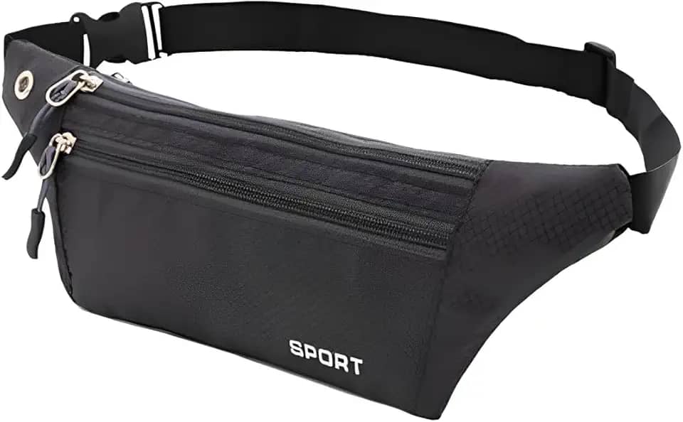 Pochete Viagem Esportiva Antifurto - Doleira para Viagem, Porta Dólar, Pochete Esportiva, Feminina, Masculina, Impermeável, para Academia, Corrida e Porta Passaporte Família