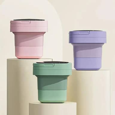 Máquina de Lavar Roupa Portátil - Mini Lavadora Dobrável para Viagens e Pequenos Espaços (cor aleatório)