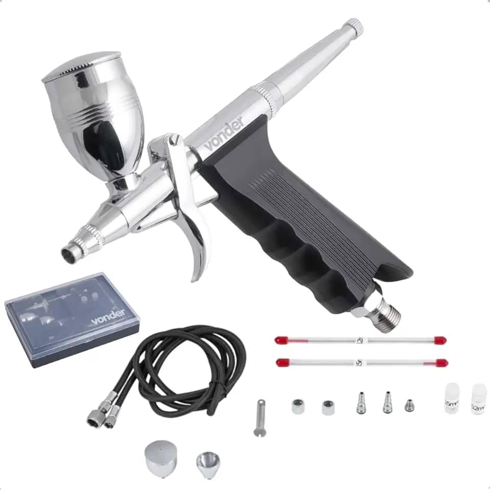 Vonder, Aerógrafo Com Acessórios, 16 Peças.