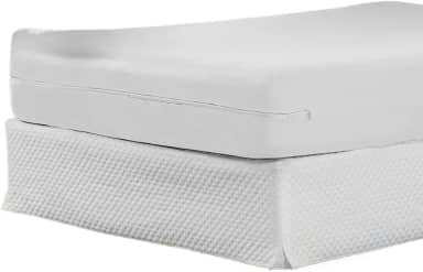 Capa Protetora Para ColchãO Casal Queen/King - Com ZíPer Completo E Malha RespiráVel - Protetor ImpermeáVel E AntiáCaros(branco,Solteiro)