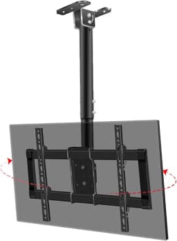ININOSNP Suporte de TV suporte de teto para TV montado na parede com movimento completo inclinação de rotação de 360 ° adequado para televisões LED finas de 40 a 85 polegadas
