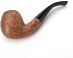 MUXIANG Cachimbos de Tabaco +10 ferramentas de limpeza de tubos de tabaco de madeira rosa 9 mm filtro de cremalheira de filtro de tela raspador saco de facas caixa de escova brocas de borracha AD0018