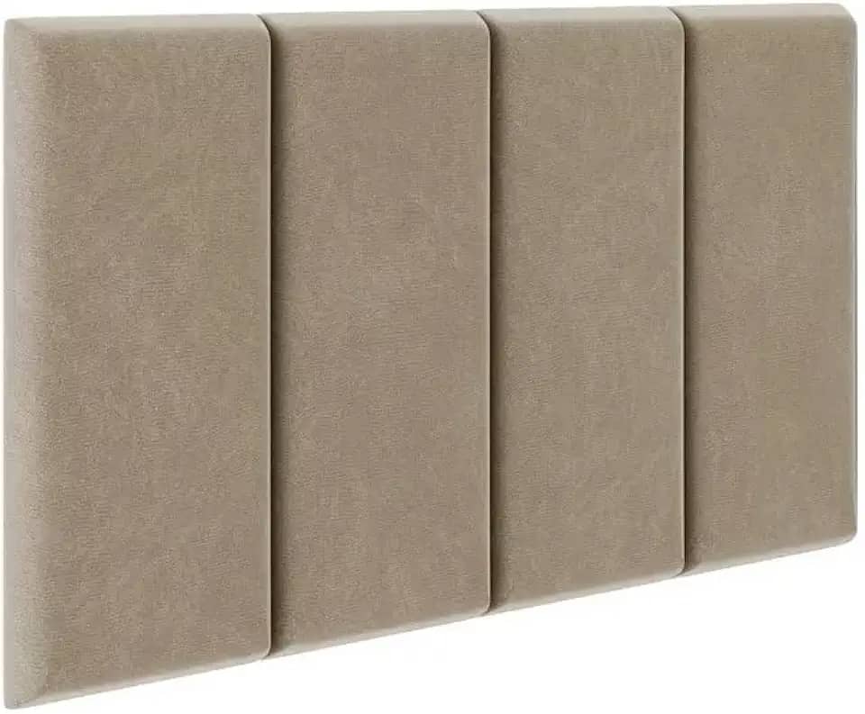 Cabeceira Cama Box 100x45 Solteiro Bege Ane