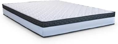 Colchão Casal Molas Ensacadas 138x188x22cm Dunas Branco/Preto