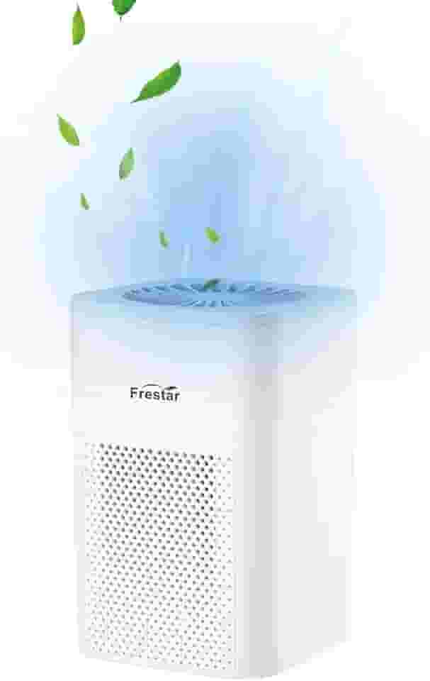 frestar Purificador de ar de mesa com filtro HEPA para escritório, quarto, banheiro, purificadores de ar USB pequenos para poluentes, poeira, odor, super silencioso, alimentado por USB sem adaptador