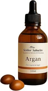 Óleo de Argan Puro Prensado à Frio Senhor Saboeiro para Uso Cosmético 100mL