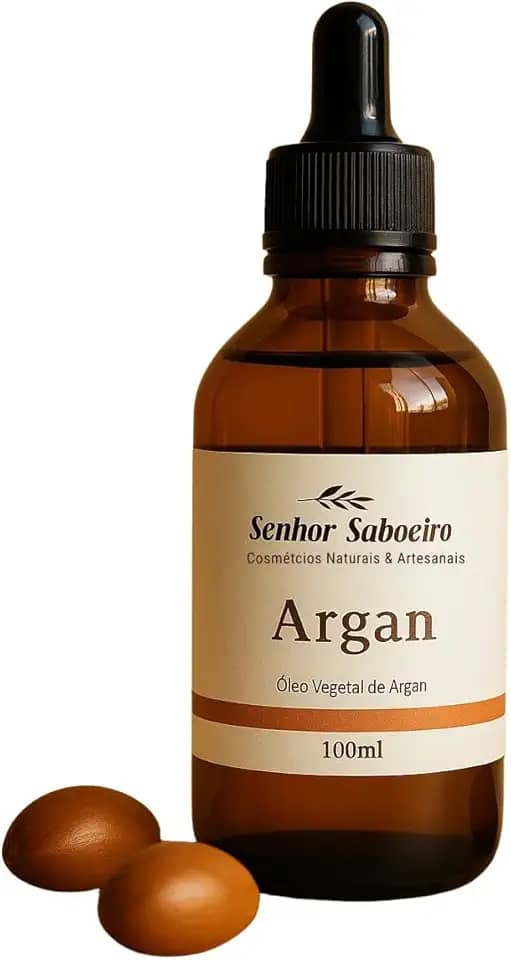 Óleo de Argan Puro Prensado à Frio Senhor Saboeiro para Uso Cosmético 100mL