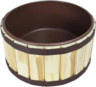 Tina Escalda Pés em Pinus Natural - bacia em pintura premium Corten