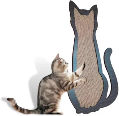 Arranhador Para Gatos Em Mdf Pintado e Tecido De Juta Desgaste de Unhas De Parede