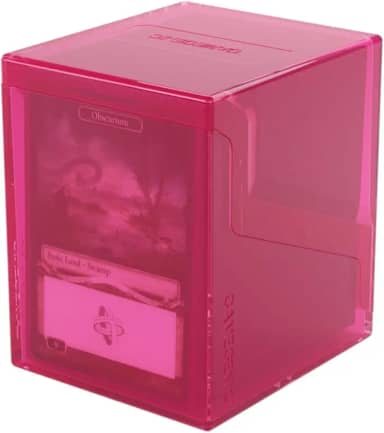 Gamegenic Bastion 100+ XL Deck Box - Compact, Secure, and Perfectly Organized for Your Trading Cards! Safely Protects 100+ Double-Sleeved Cards, Pink Color, Made Y