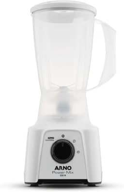 Liquidificador Arno Powermix 550W LQ12, Branco, com 4 Lâminas Zelkrom de Aço Inox, Alta Durabilidade e Desempenho Superior, 110V