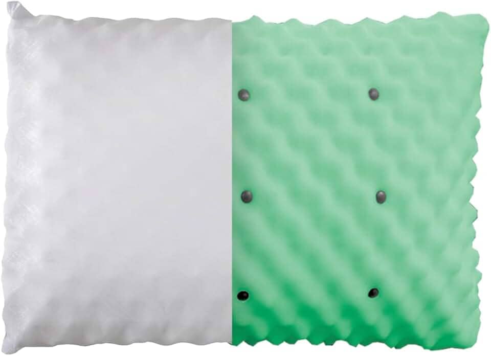 Travesseiro Japonês Perfilado terapia magnética anti apneia ronco 55x20cm