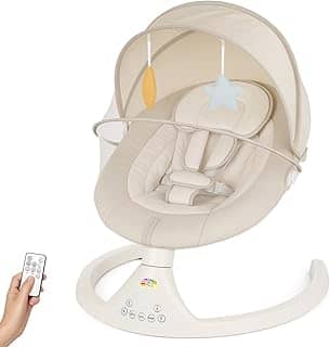 Cadeira de Descanso e Balanço para Bebê Bliss Baby Style com Música, Mosquiteiro e Controle Remoto