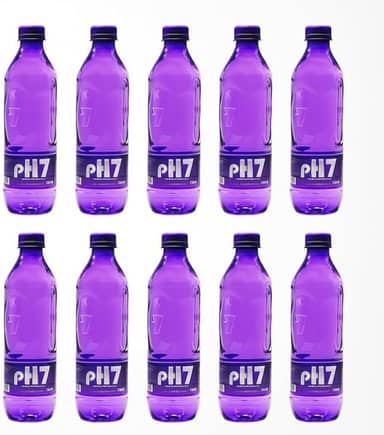 PH-7 Água Mineral Natural, Garrafa 500ml, Pack com 12 Unidades, Sem Gás