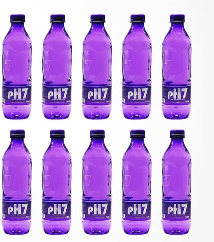 PH-7 Água Mineral Natural, Garrafa 500ml, Pack com 12 Unidades, Sem Gás